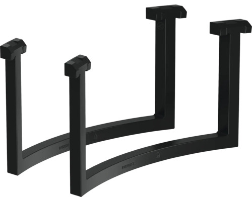 Dva černé stolové podstavce