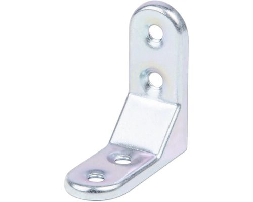 Spojovací úhelník dekorativní ražený 50x50x20 mm pozinkovaný silnovrstvě 1 ks Kovový úhelník s otvory pro upevnění