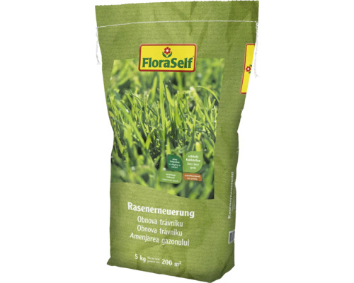 Travní směs FloraSelf obnova trávniku 5 kg 200 m² FloraSelf Obnova trávníku, 5 kilogramové balení