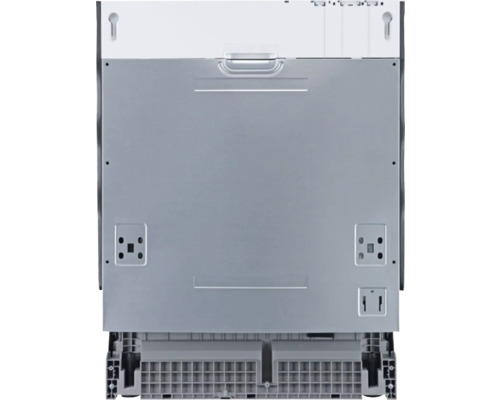 Pohled zezadu na myčku, znázorňující instalaci