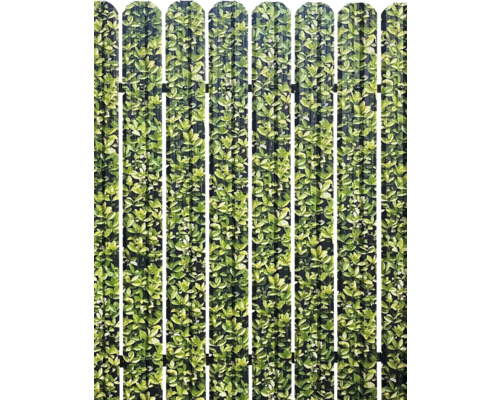 Plechová plotovka 1,2 m zelené listí