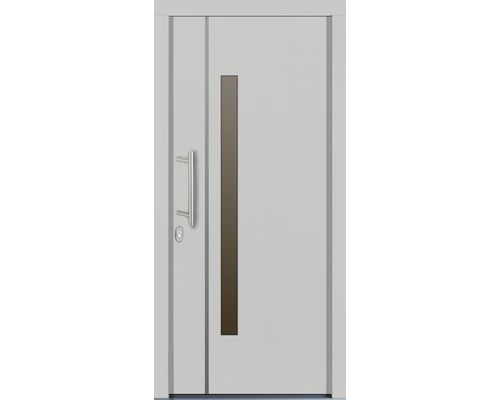 Vchodové dveře Silves dřevěné 100x200 cm L bílé