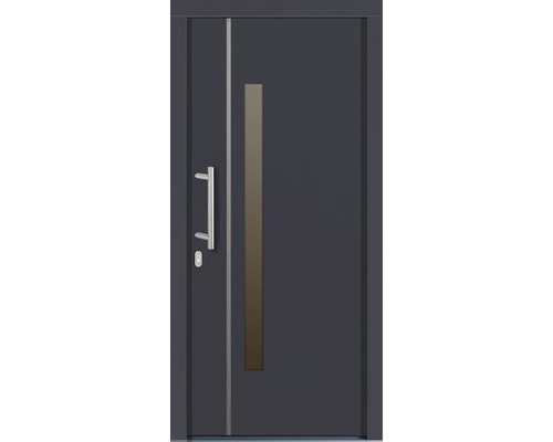 Vchodové dveře s madlem a skleněnou vložkou