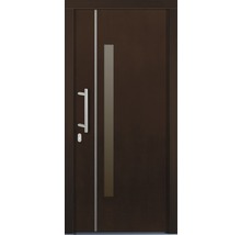 Vchodové dveře Silves dřevěné 100x200 cm L ořech-thumb-1