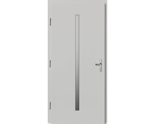 Vchodové dveře Lizbona dřevěné 110x210 cm L bílé