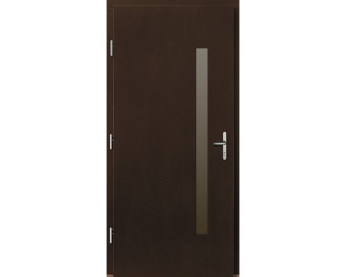 Vchodové dveře Maia dřevěné 100x200 cm L ořech