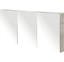 Zrcadlová skříňka bez osvětlení Sanox 140 x 13 x 65 cm tabacco se 3 dvířky