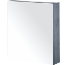 Zrcadlová skříňka bez osvětlení Sanox 60 x 13 x 65 cm beton antracitově šedá 1 dvířka