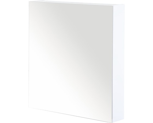 Zrcadlová skříňka Sanox 60 x 13 x 65 cm bílá vysoce lesklá s 1 dvířky oboustranně zrcadlové