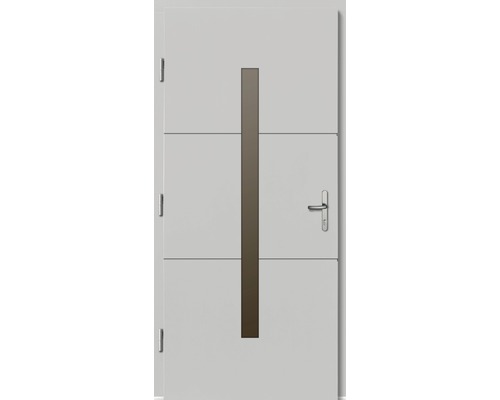 Vchodové dveře Tavira dřevěné 110x210 cm L bílé