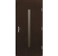 Vchodové dveře Tavira dřevěné 110x210 cm P ořech-thumb-1