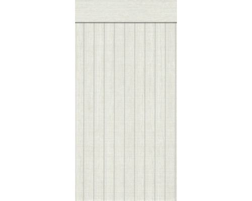 Vliesový panel sokl bordura dekor dřeva bílá/šedá 5x1,06m