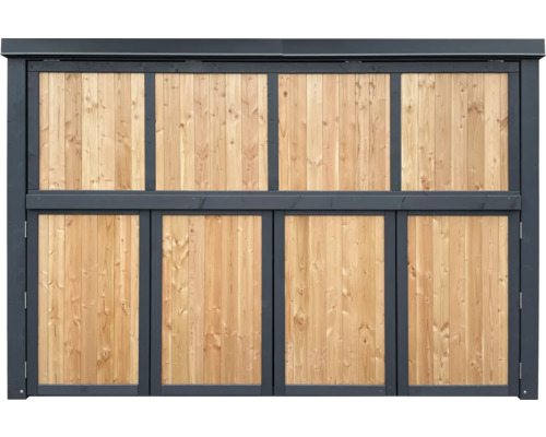 Dřevěný plot s rámem