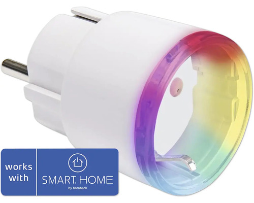 Smart zásuvka/adaptér Shelly Plug S 240 V/12 A s funkcí měření spotřeby, bílá - kompatibilní se SMART HOME by hornbach Chytrá zásuvka pro vnitřní použití s logem Smart Home by Hornbach