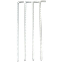 Čtyři kovové zemní kolíky v sadě