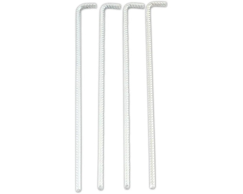 Čtyři kovové zemní kolíky v sadě