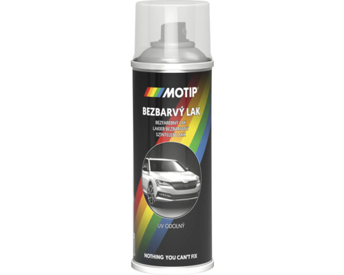 MOTIP ŠKODA Autolak ve spreji Bezbarvý lak 200 ml Motip bezbarvý lak ve spreji s UV ochranou