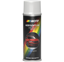 Motip akrylový lak ve spreji s vyobrazením automobilu