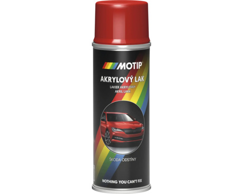 MOTIP ŠKODA Autolak ve spreji Červená Rallye 200 ml Sprej s akrylovým lakem