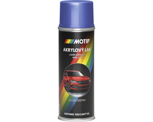 MOTIP ŠKODA Autolak ve spreji Modrá Race Metalická 200 ml