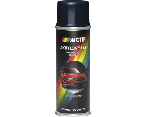 MOTIP ŠKODA Autolak ve spreji Modrá Královská 200 ml Sprej MoTip akrylová barva s obrázkem auta
