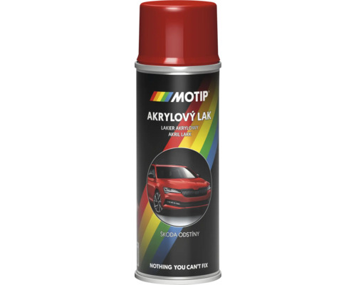 MOTIP ŠKODA Autolak ve spreji Červená Sportline 200 ml Motip akrylový lak ve spreji k lakování povrchů