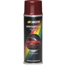 Motip akrylový lak ve spreji s vyobrazením automobilu