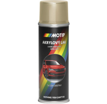 Motip akrylový lak ve spreji s vyobrazením auta