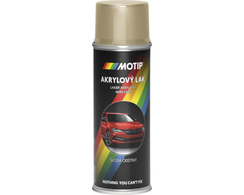 MOTIP ŠKODA Autolak ve spreji Sahara Metalíza 200 ml Motip akrylový lak ve spreji s vyobrazením auta