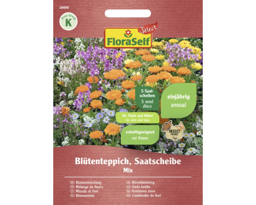 Semena květin směs FloraSelf Select květinový koberec výsevný disk