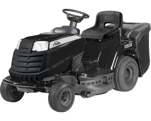 Zahradní traktor se sedadlem a košem na trávu