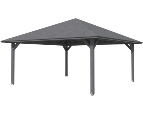 Pavilon s dřevěnou střechou do zahrady