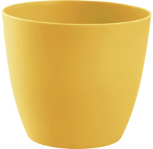 Žlutý plastový květináč