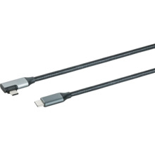 USB-C kabel se zahnutým konektorem