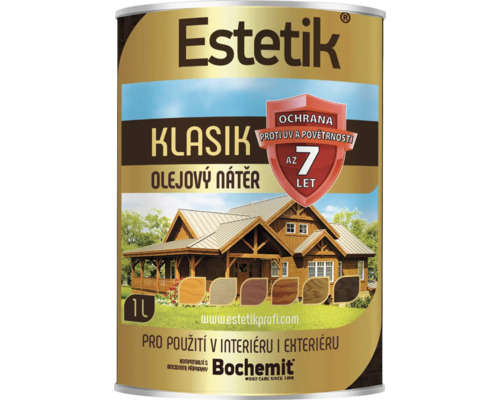 Tenkovrstvá lazura Estetik Klasik 1 l ořech