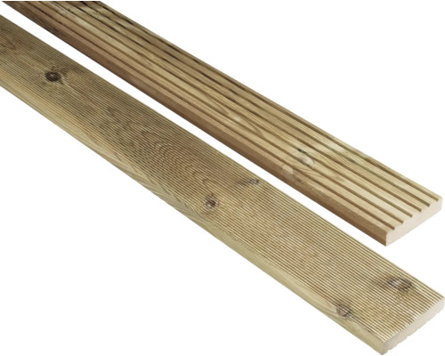 Dřevěné terasové prkno borovice 26 x 146 x 4000 mm