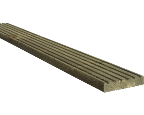 Dřevěné terasové prkno borovice 26 x 120 x 4000 mm impregnované-0