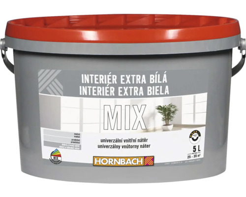 Barva Hornbach Interiér Extra Bílá 5 l báze A