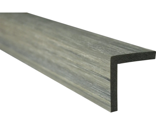 Ukončovací lišta pro terasová prkna WPC Unvoc Coex 50 x 50 x 2200 mm šedá