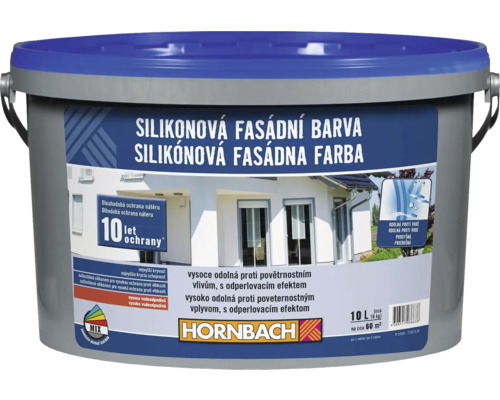 Profesionální fasádní barva Hornbach silikonová 10 l-0