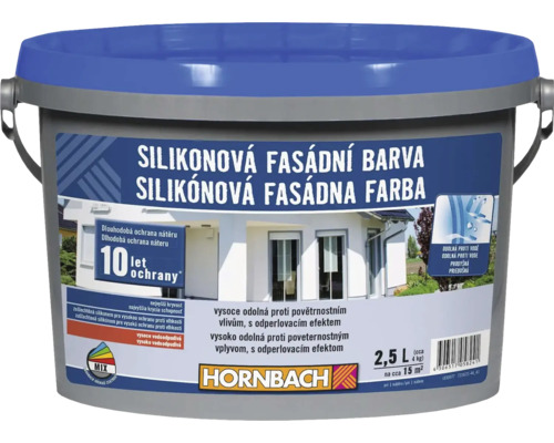HORNBACH MIX Silikonová fasádní barva 2,5l standard tónovaná k namíchání-0