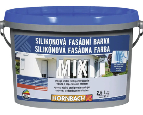 HORNBACH MIX Silikonová fasádní barva 2,5l báze C k namíchání-0