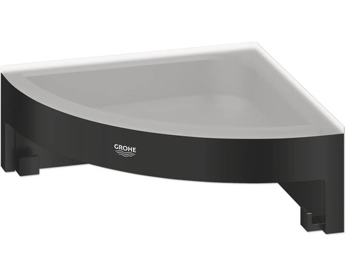 Rohová police pro montáž na stěnu s logem Grohe