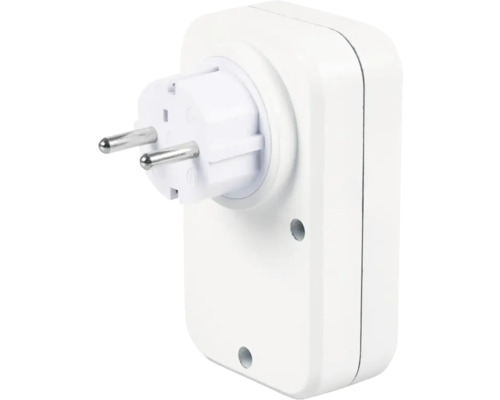 Bílá zásuvka se zemnicím kontaktem