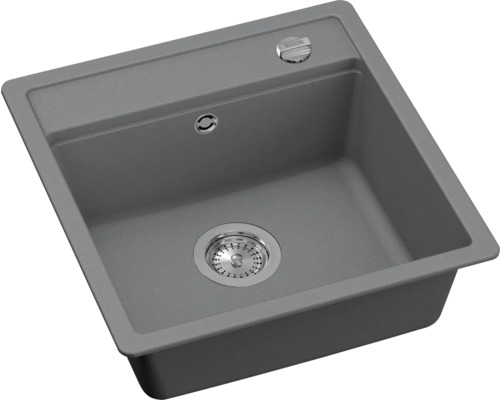 Dřez z kompozitního materiálu s odtokovou armaturou