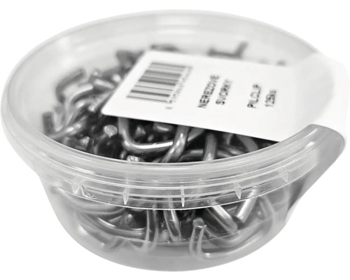 Drátěné sponky v průhledné dóze