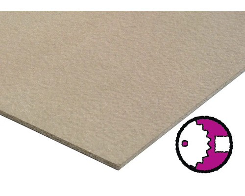 Dřevovláknitá deska se symbolem zpracování