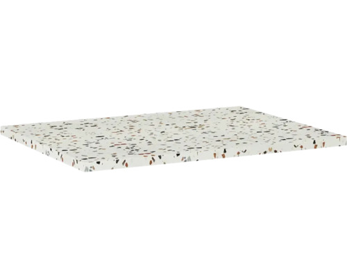 Deska pod umyvadlo bez výřezu Jungborn terrazzo river 606 x 460 x 20 mm