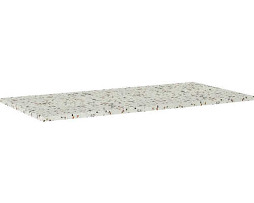 Deska pod umyvadlo bez výřezu Jungborn terrazzo river 1008 x 460 x 20 mm