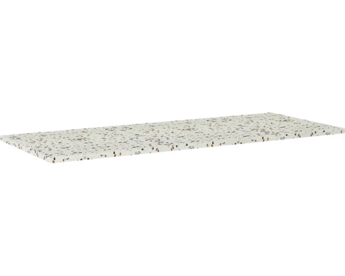 Deska pod umyvadlo bez výřezu Jungborn terrazzo river 1210 x 460 x 20 mm